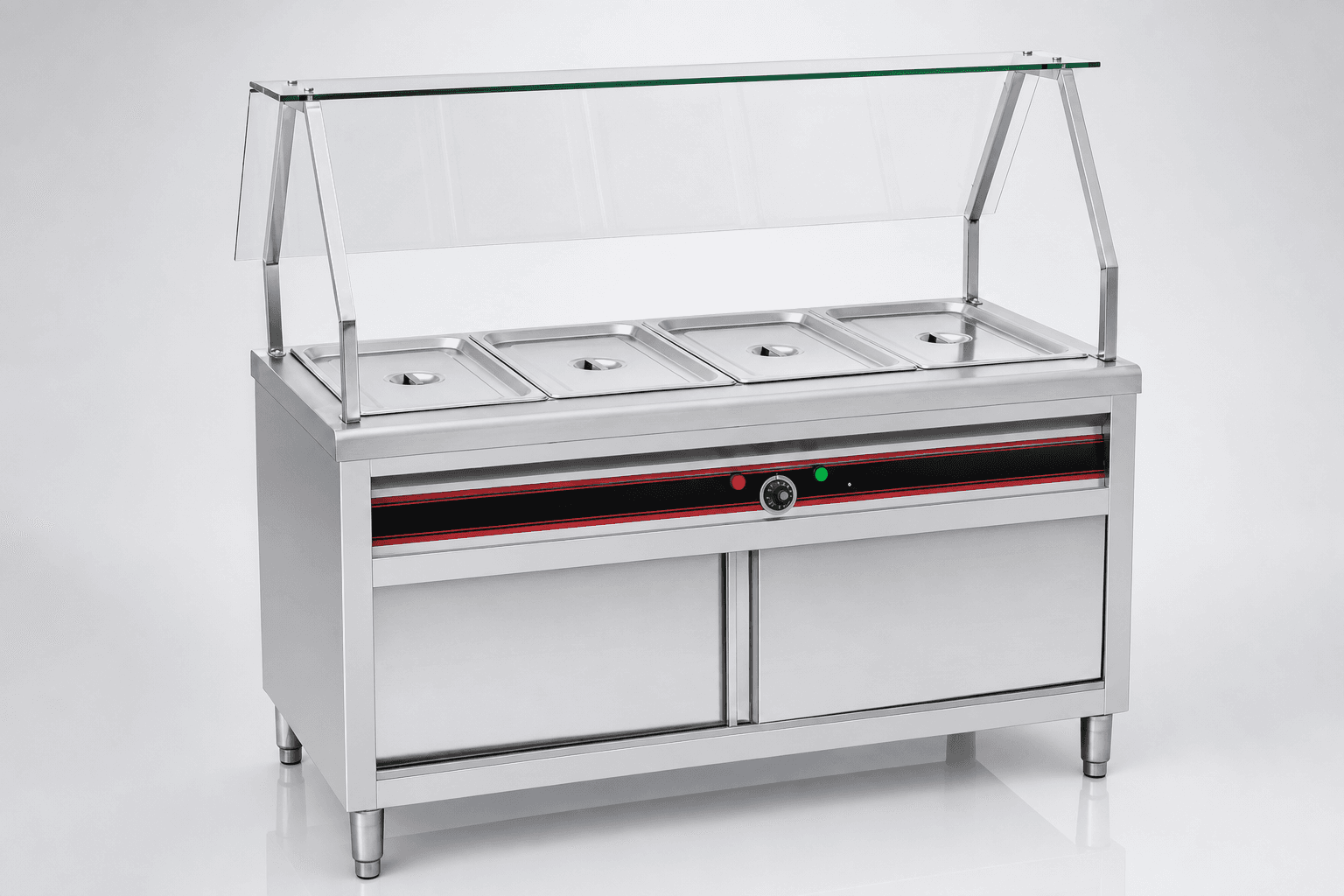 Food Bain Marie with Shelves
