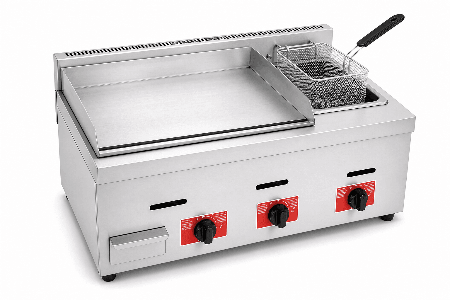3 in 1 Gas Griddle with Fryer